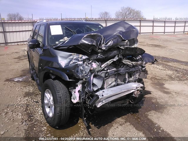 JTEBU5JR1G5309976 - 2016 TOYOTA 4RUNNER SR5 PREM/LTDL/TRAIL/TRD GRAY photo 6