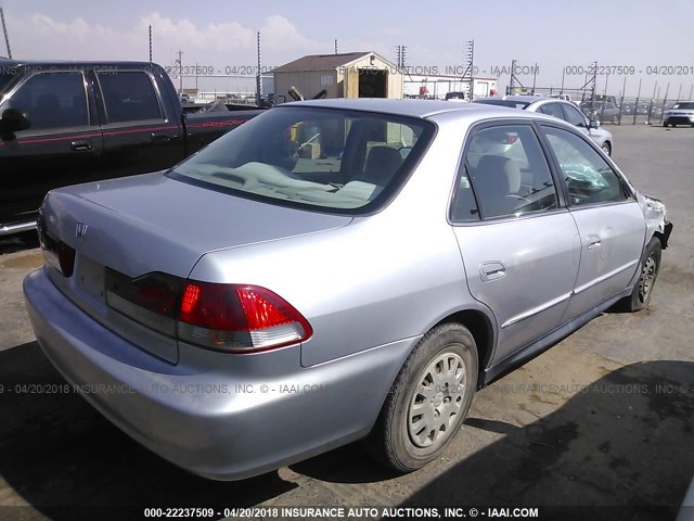 1HGCF866X2A065197 - 2002 HONDA ACCORD VALUE SILVER photo 4