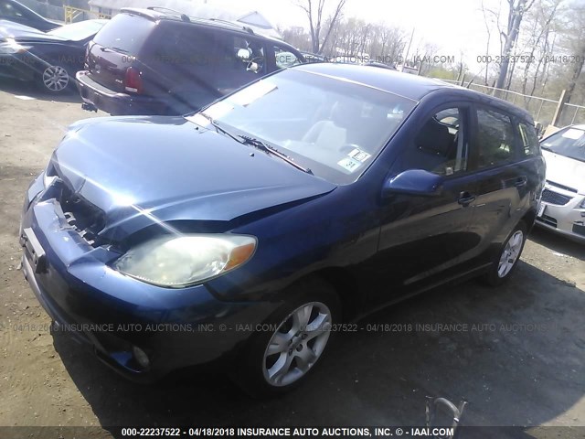 2T1LR32E15C350327 - 2005 TOYOTA COROLLA MATRIX XR BLUE photo 2