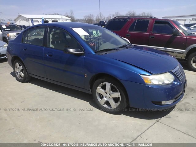1G8AL55F86Z105468 - 2006 SATURN ION LEVEL 3 BLUE photo 1