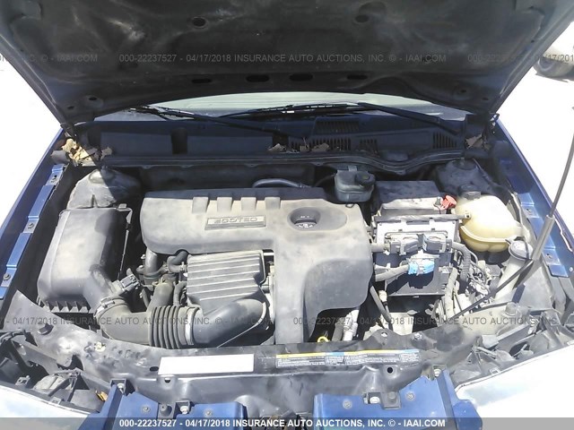 1G8AL55F86Z105468 - 2006 SATURN ION LEVEL 3 BLUE photo 10