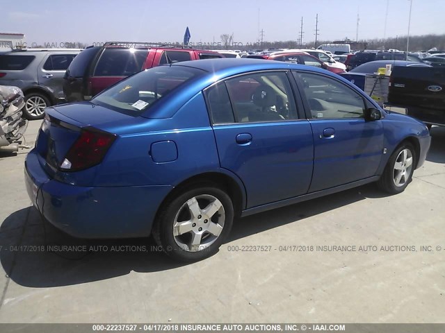 1G8AL55F86Z105468 - 2006 SATURN ION LEVEL 3 BLUE photo 4