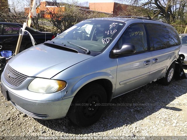 2C8GP44R04R620240 - 2004 CHRYSLER TOWN & COUNTRY LX BLUE photo 2