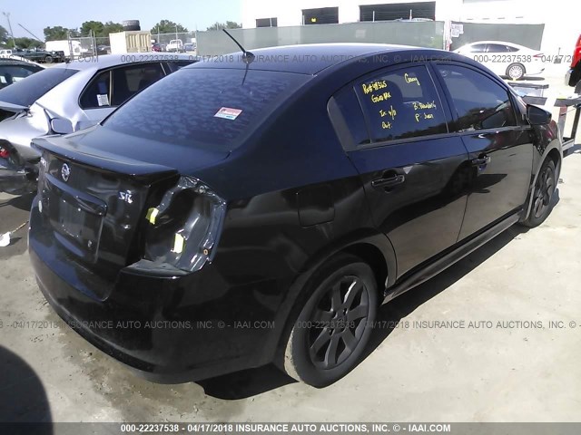 3N1AB6AP2AL708626 - 2010 NISSAN SENTRA 2.0/2.0S/SR/2.0SL BLACK photo 4