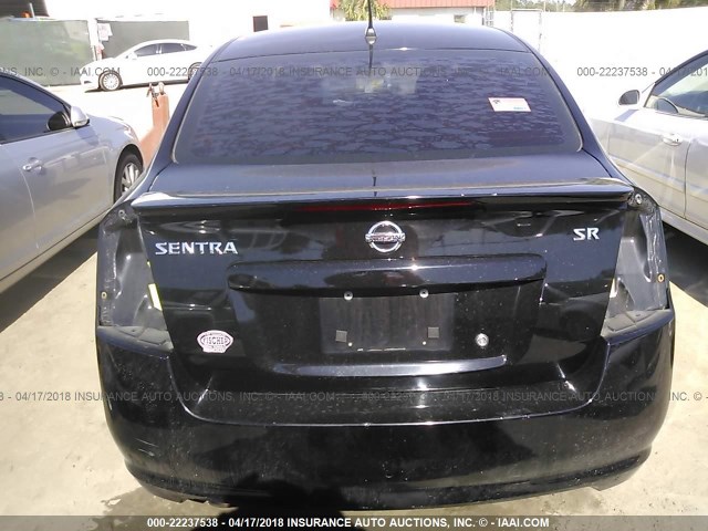 3N1AB6AP2AL708626 - 2010 NISSAN SENTRA 2.0/2.0S/SR/2.0SL BLACK photo 6