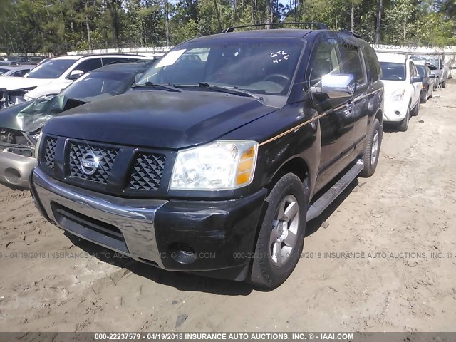 5N1AA08A34N741486 - 2004 NISSAN ARMADA SE/LE BLACK photo 2