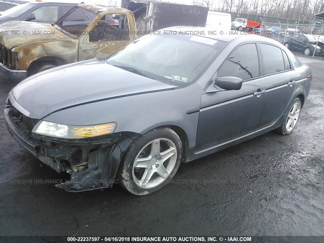 19UUA662X4A007212 - 2004 ACURA TL GRAY photo 2