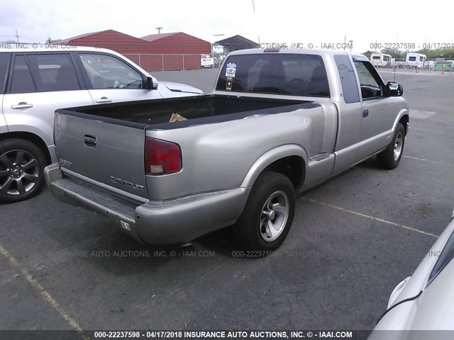 1GCCS195XY8225258 - 2000 CHEVROLET S TRUCK S10 GOLD photo 4