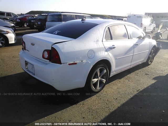 1G1ZC5E07CF391324 - 2012 CHEVROLET MALIBU 1LT 白色 照片 4