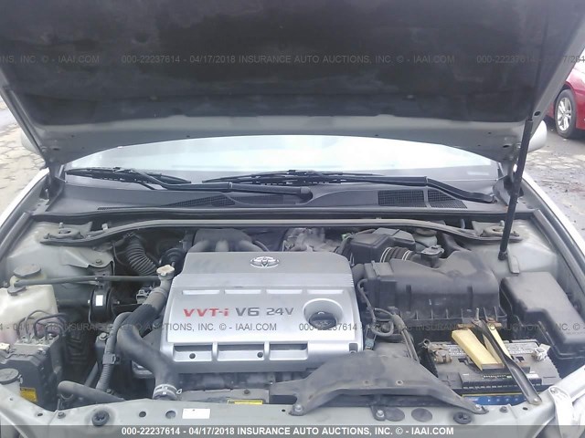 4T1BF30K56U113224 - 2006 TOYOTA CAMRY LE/XLE/SE ვერცხლისფერი ფოტო 10