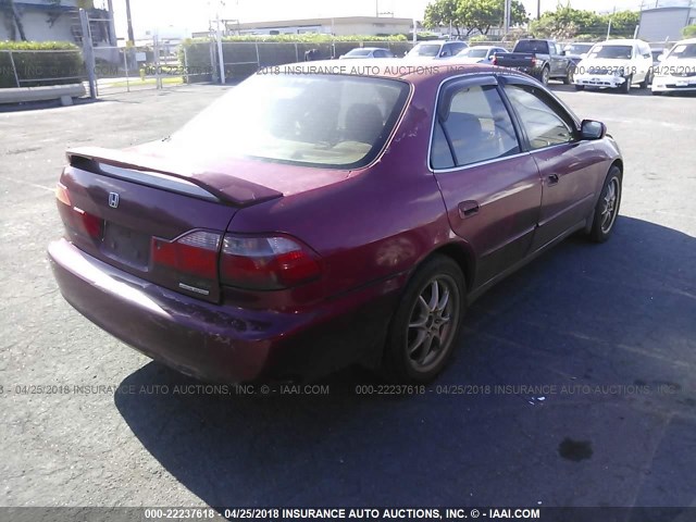 JHMCG5676YC009062 - 2000 HONDA ACCORD SE 红色 照片 4