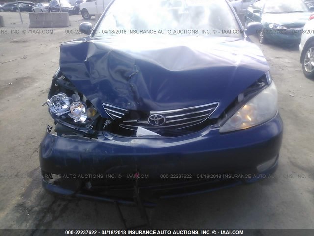 4T1BF30K56U115412 - 2006 TOYOTA CAMRY LE/XLE/SE Көк фото 6