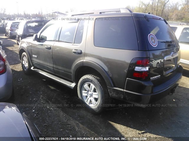 1FMEU73E68UB13977 - 2008 FORD EXPLORER XLT BROWN photo 3