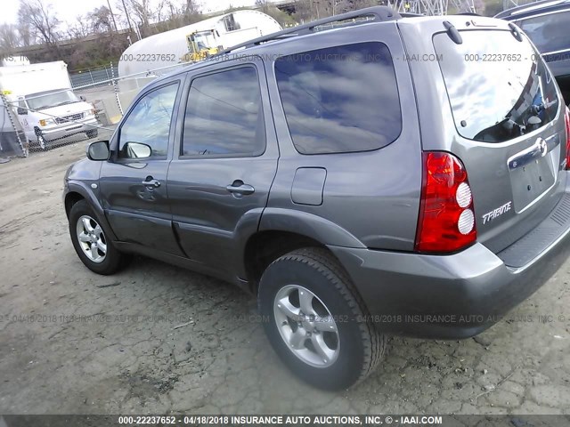 4F2YZ96145KM35516 - 2005 MAZDA TRIBUTE S GRAY photo 3