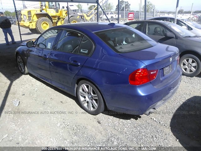 WBAPH5C51BA442856 - 2011 BMW 328 I SULEV BLUE photo 3