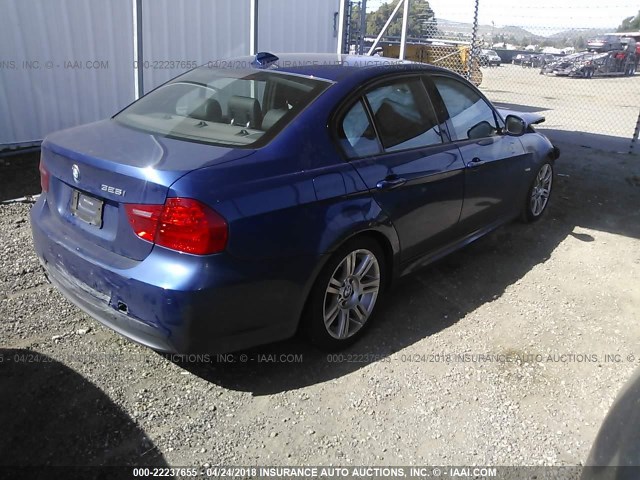 WBAPH5C51BA442856 - 2011 BMW 328 I SULEV BLUE photo 4