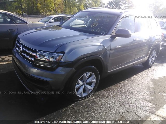 1V2ER2CA5JC521919 - 2018 VOLKSWAGEN ATLAS SEL Boz foto 2