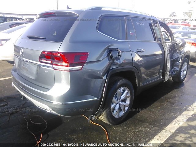 1V2ER2CA5JC521919 - 2018 VOLKSWAGEN ATLAS SEL Boz foto 4