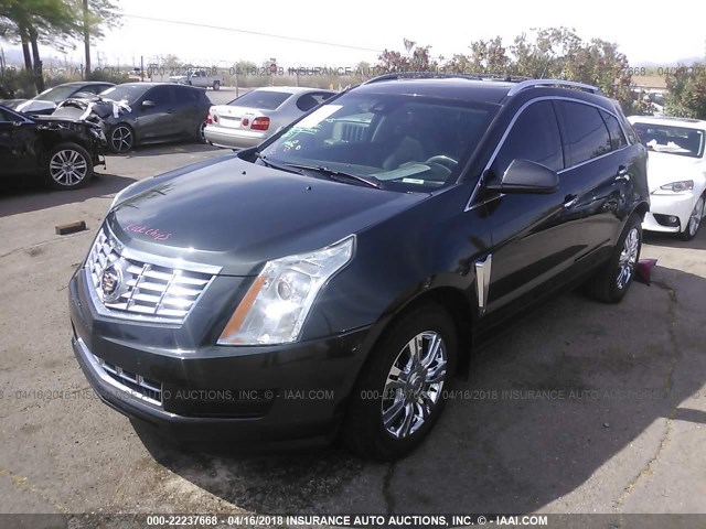 3GYFNBE36ES614300 - 2014 CADILLAC SRX LUXURY COLLECTION GRAY photo 2