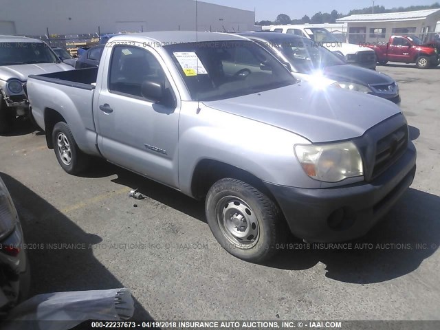 5TENX22N26Z169712 - 2006 TOYOTA TACOMA SILVER photo 1