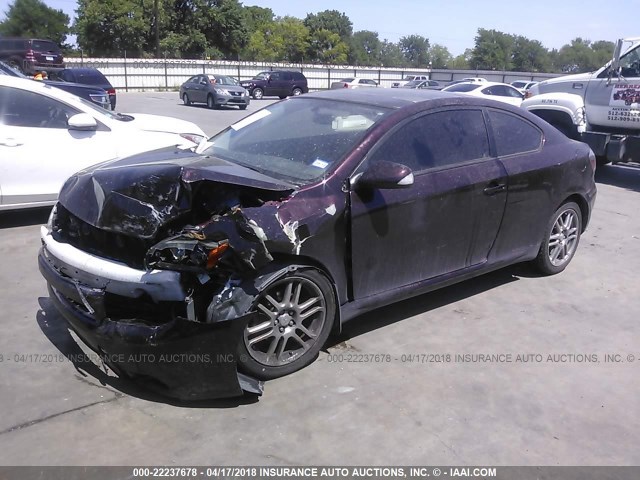 JTKDE3B77A0319646 - 2010 TOYOTA SCION TC 紫色 照片 2