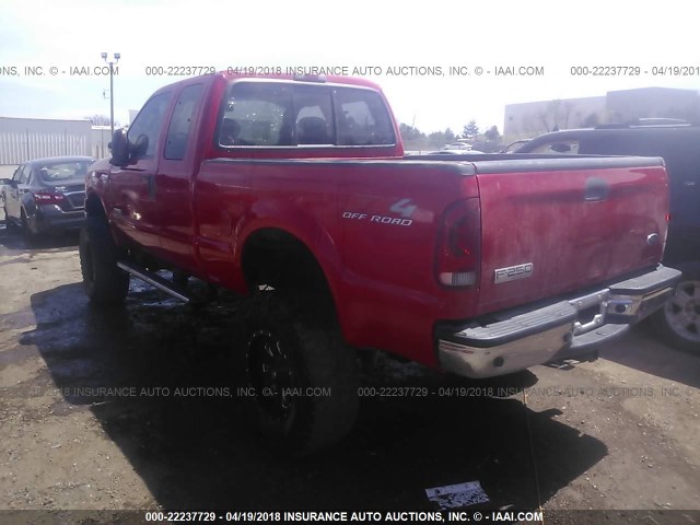1FTSX21P46EA36202 - 2006 FORD F250 SUPER DUTY RED photo 3