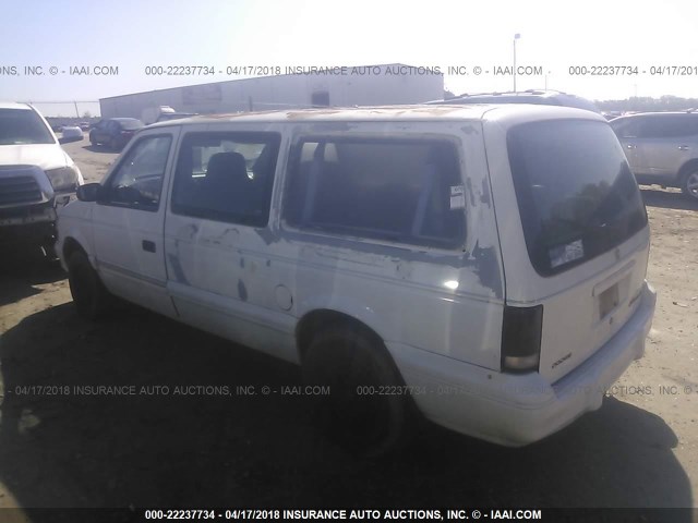 1B4GH44R7SX610458 - 1995 DODGE GRAND CARAVAN SE WHITE photo 3