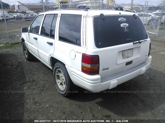 1J4GZ78Y4VC607123 - 1997 JEEP GRAND CHEROKEE LIMITED/ORVIS WHITE photo 3