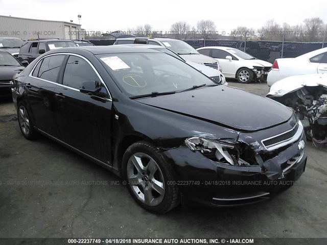 1G1ZH57B184251398 - 2008 CHEVROLET MALIBU 1LT BLACK photo 6