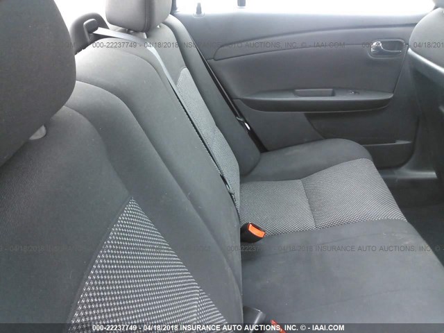 1G1ZH57B184251398 - 2008 CHEVROLET MALIBU 1LT BLACK photo 8
