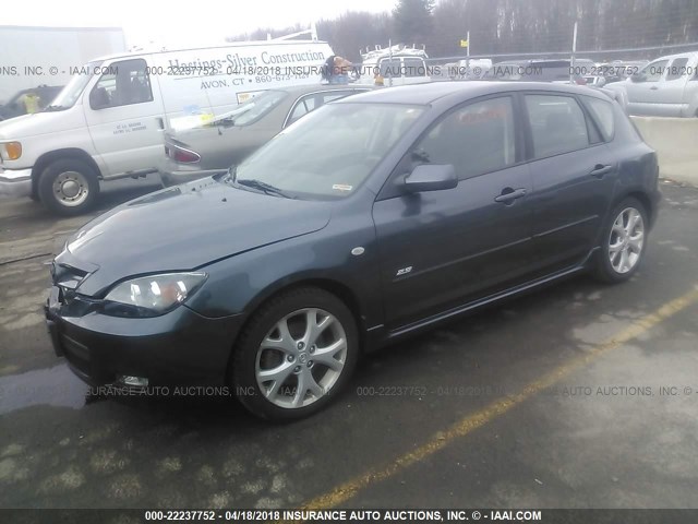 JM1BK343981175071 - 2008 MAZDA 3 HATCHBACK GRAY photo 2