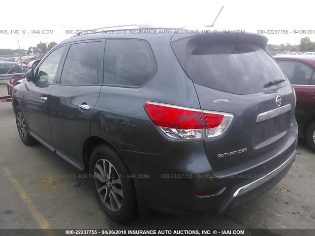 5N1AR2MN0DC612713 - 2013 NISSAN PATHFINDER S/SV/SL/PLATINUM 灰色 照片 3
