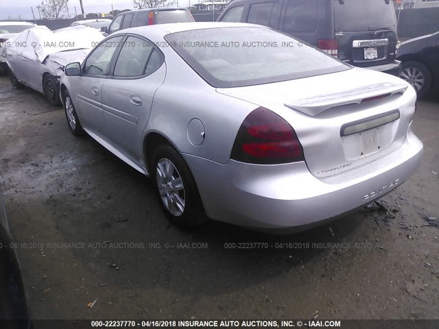 2G2WP522X51307385 - 2005 PONTIAC GRAND PRIX SILVER photo 3