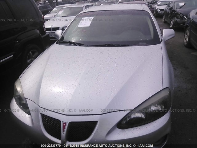 2G2WP522X51307385 - 2005 PONTIAC GRAND PRIX SILVER photo 6