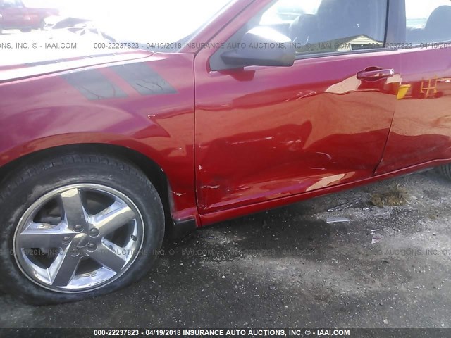 1B3BD4FB4BN563010 - 2011 DODGE AVENGER EXPRESS RED photo 6