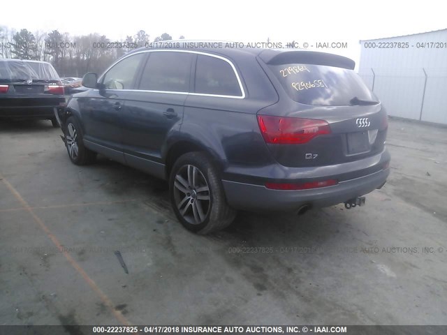 WA1BV74L17D040740 - 2007 AUDI Q7 4.2 QUATTRO PREMIUM GRAY photo 3