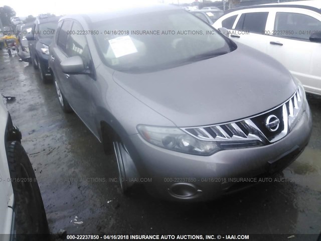 JN8AZ1MU9AW004709 - 2010 NISSAN MURANO S/SL/LE SILVER photo 1