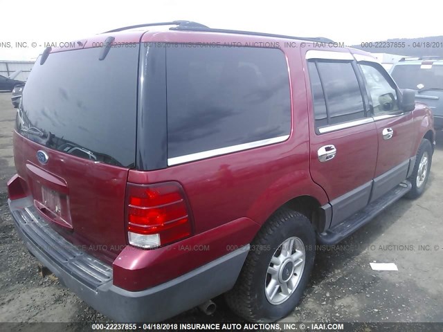 1FMPU16L03LA15803 - 2003 FORD EXPEDITION XLT 红色 照片 4