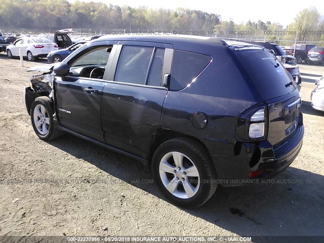 1C4NJCBB5FD210257 - 2015 JEEP COMPASS SPORT Dark Blue photo 3