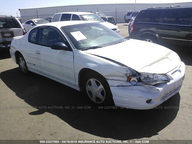 2G1WX12K1Y9302451 - 2000 CHEVROLET MONTE CARLO SS WHITE photo 1