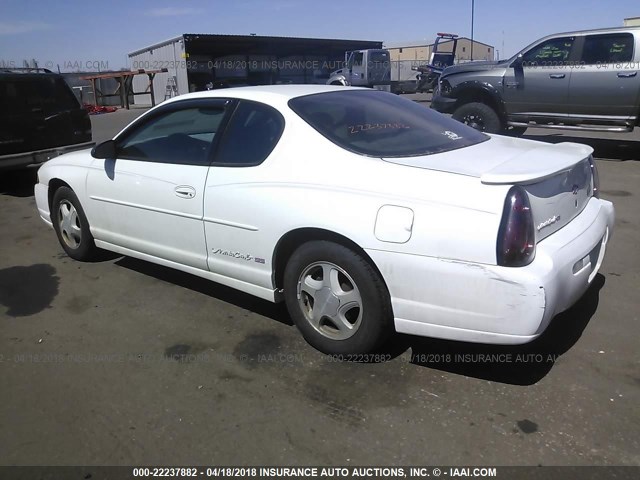 2G1WX12K1Y9302451 - 2000 CHEVROLET MONTE CARLO SS თეთრი ფოტო 3