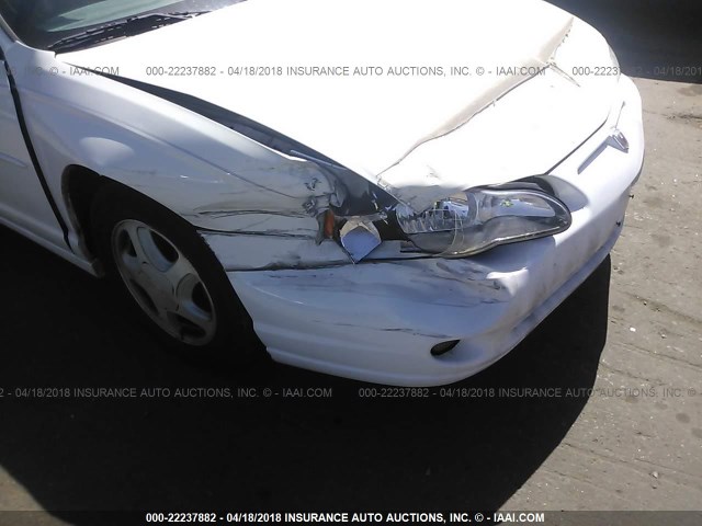 2G1WX12K1Y9302451 - 2000 CHEVROLET MONTE CARLO SS თეთრი ფოტო 6