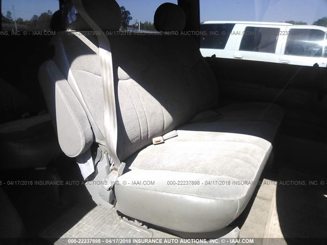 1GKDM19W71B517373 - 2001 GMC SAFARI XT GRAY photo 8