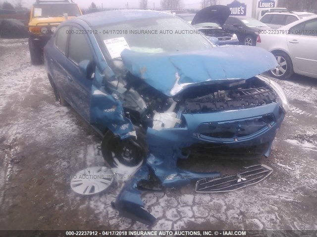 ML32F3FJ1HHF19344 - 2017 MITSUBISHI MIRAGE G4 ES ლურჯი ფოტო 6