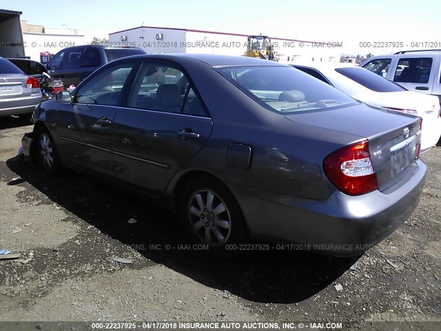 4T1BF32K53U559656 - 2003 TOYOTA CAMRY LE/XLE/SE GRAY photo 3