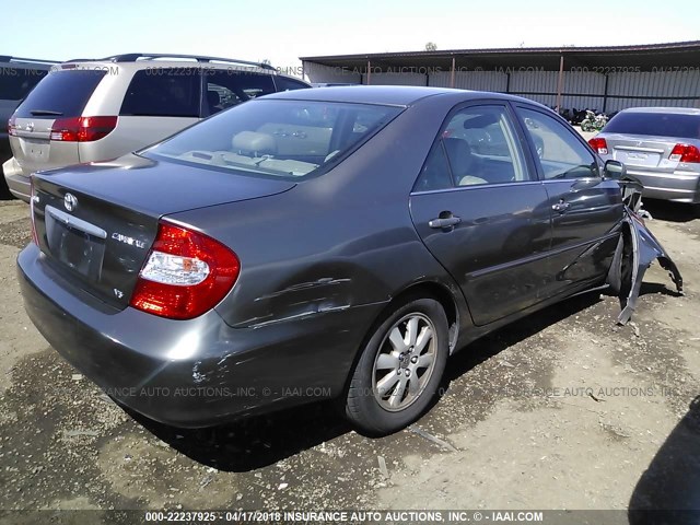 4T1BF32K53U559656 - 2003 TOYOTA CAMRY LE/XLE/SE GRAY photo 4