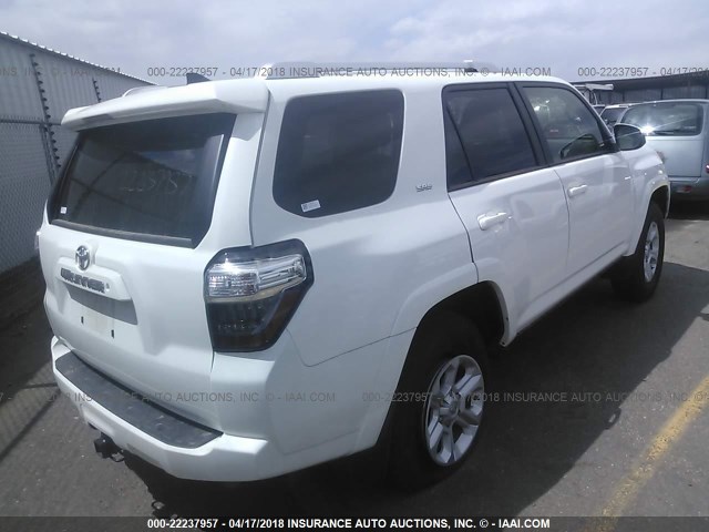 JTEBU5JR2J5483420 - 2018 TOYOTA 4RUNNER SR5 PREM/LTDL/TRAIL/TRD 白色 照片 4