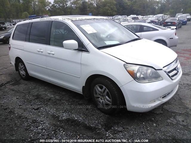 5FNRL38776B411603 - 2006 HONDA ODYSSEY EXL WHITE photo 1