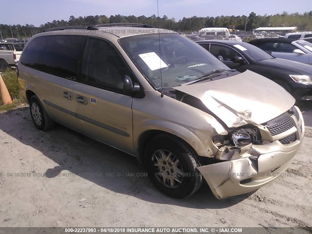 2B4GP44R51R170899 - 2001 DODGE GRAND CARAVAN SPORT BEIGE photo 1