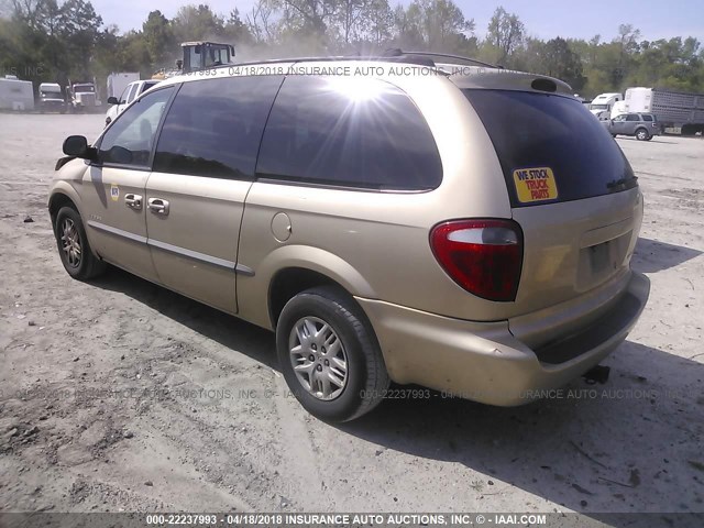 2B4GP44R51R170899 - 2001 DODGE GRAND CARAVAN SPORT BEIGE photo 3